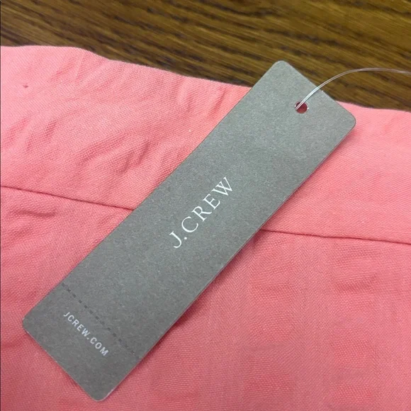 J Crew Coral Cotton Faux Wrap Skirt BNWT - Picture 5 of 12